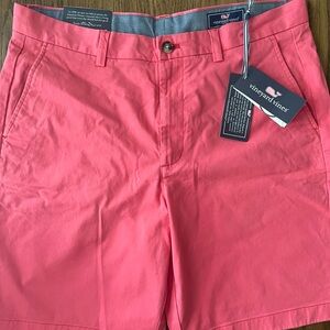 Vineyard Vines Men's Coral Flat Front Shorts